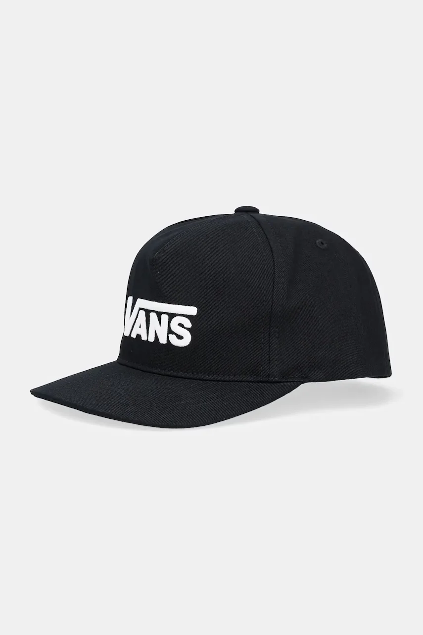Vans Детска памучна шапка с козирка Drop V Logo Snapback