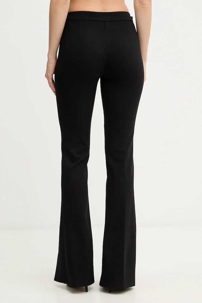 Versace Jeans Couture Панталон в черно с разкроени краища с висока талия 79HAA103 J0092