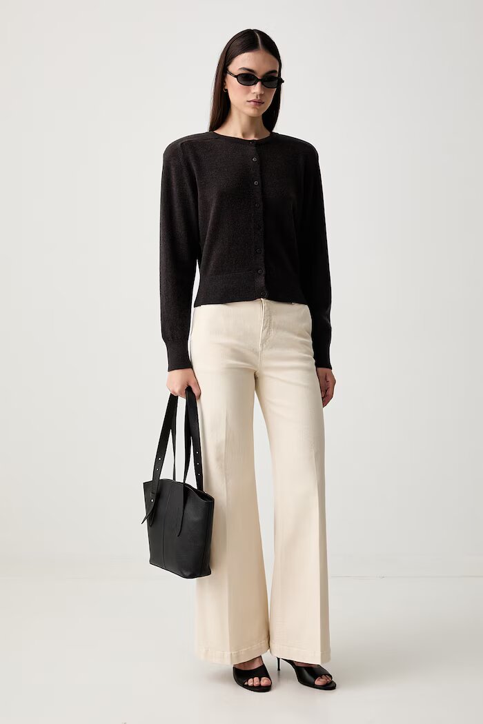 VICOLO дънки wide leg дамски бежови DAB5171