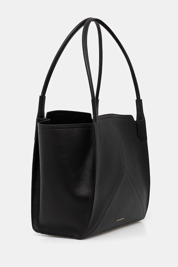 Victoria Beckham шопинг чанта дамска от кожа черна B325AAC006915A