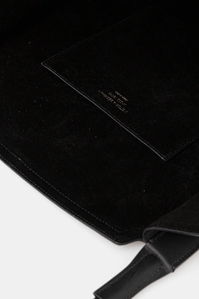 Victoria Beckham шопинг чанта дамска от кожа черна B325AAC006915A
