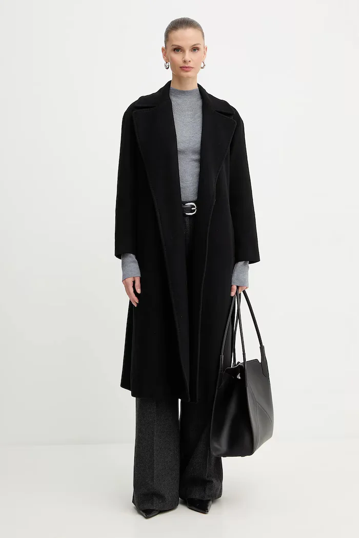 Victoria Beckham шопинг чанта дамска от кожа черна B325AAC006915A