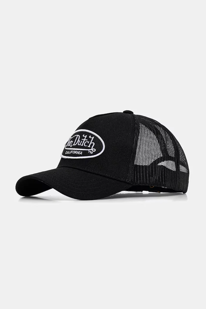 Von Dutch Шапка с козирка в черно VD/0/CAS1/LOFB5