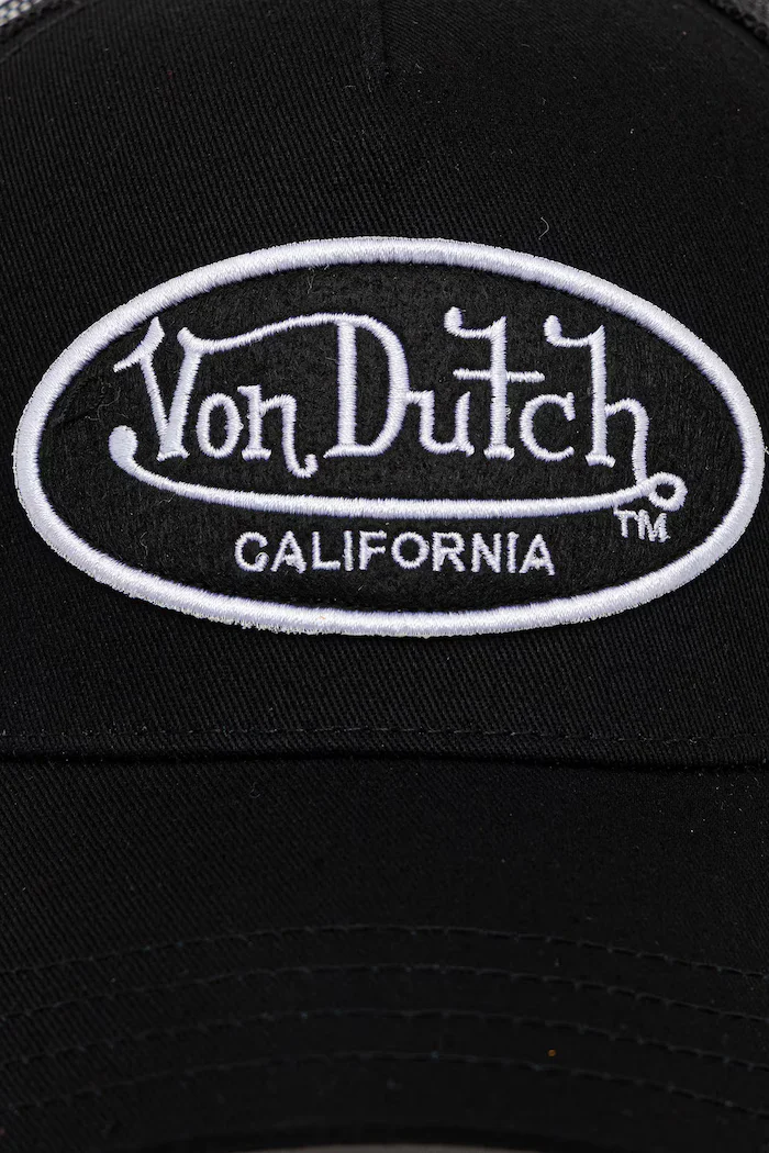 Von Dutch Шапка с козирка в черно VD/0/CAS1/LOFB5