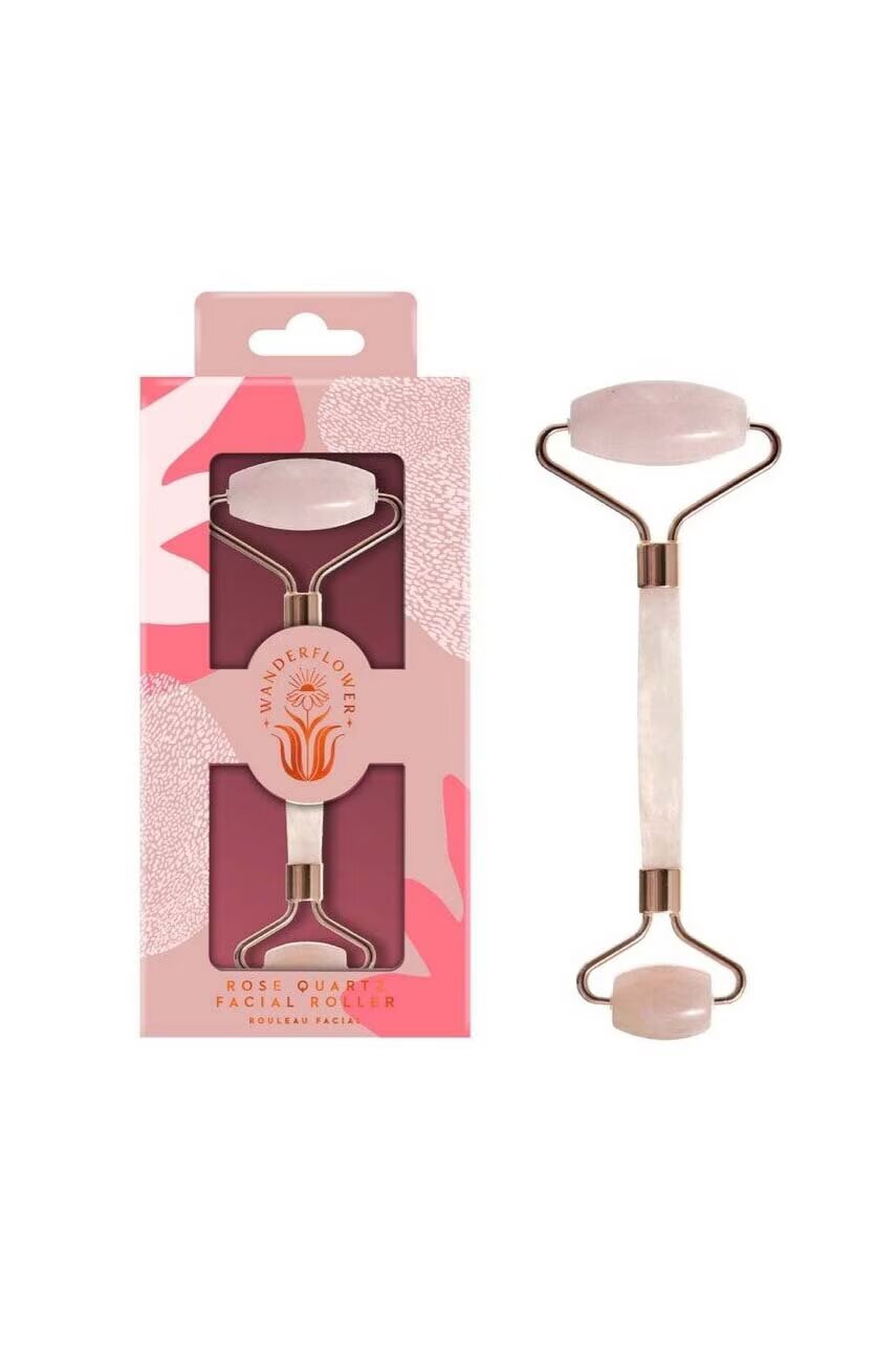 Wanderflower Масажна ролка за лице Rose Quartz
