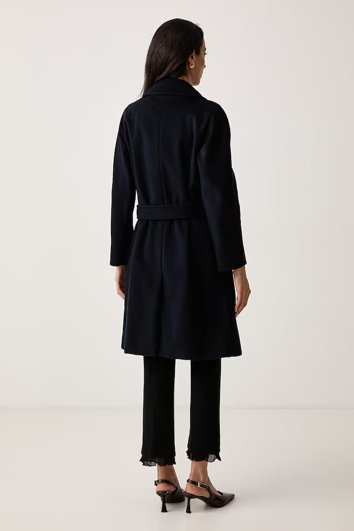 Weekend Max Mara палто дамско от вълна WKDPEDALE тъмносиньо 2625016092600