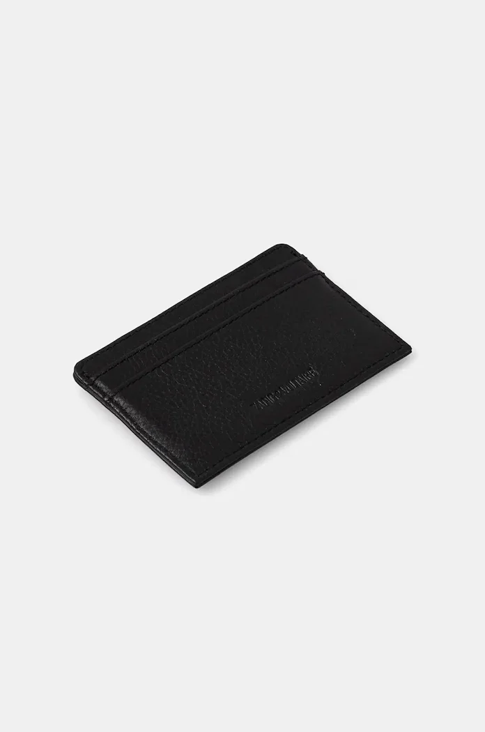 Zadig&Voltaire калъф за карти дамски от кожа черен LWSG00001