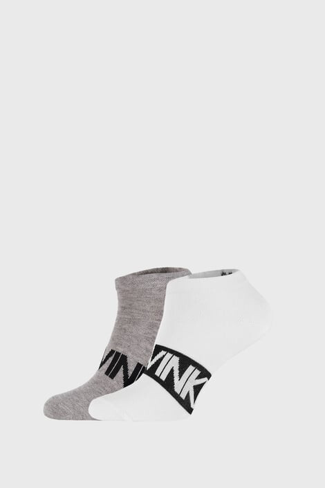 Calvin Klein 2 PACK сиво-бели чорапи Dirk - Pepit.bg