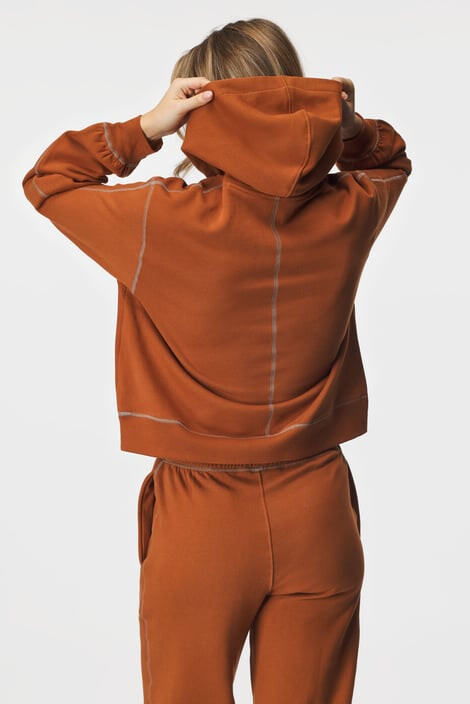 Calvin Klein Спортно горнище Copper с качулка - Pepit.bg