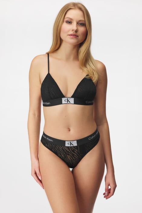 Calvin Klein Сутиен Animal Lace Triangle Bralette - Pepit.bg