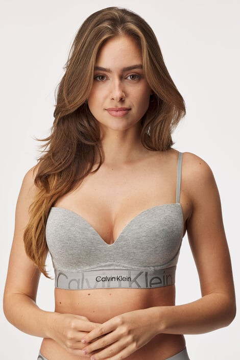 Calvin Klein Сутиен Embosed Icon Push-Up Bralette - Pepit.bg