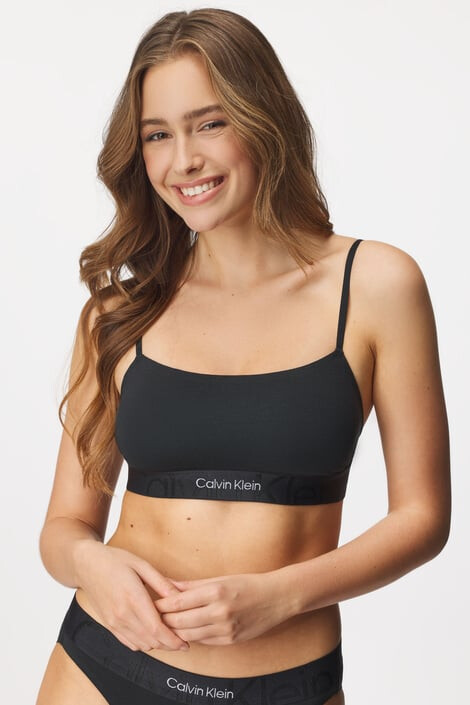 Calvin Klein Сутиен Embossed Icon Bralette - Pepit.bg