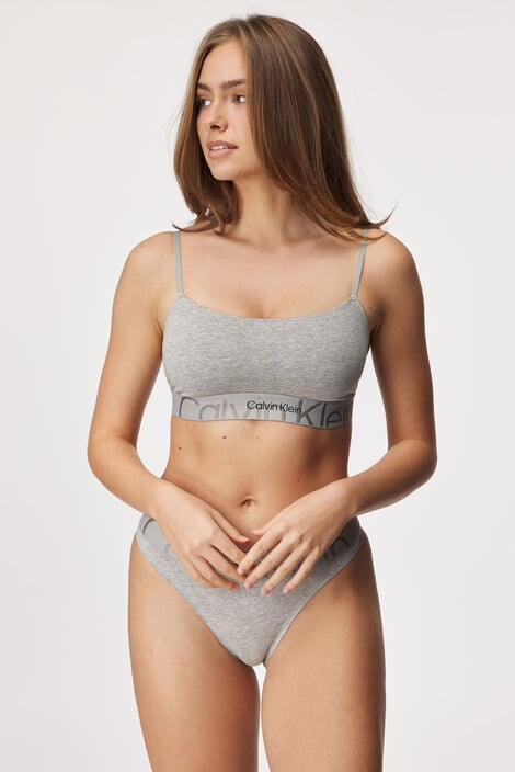 Calvin Klein Сутиен Embossed Icon Bralette - Pepit.bg