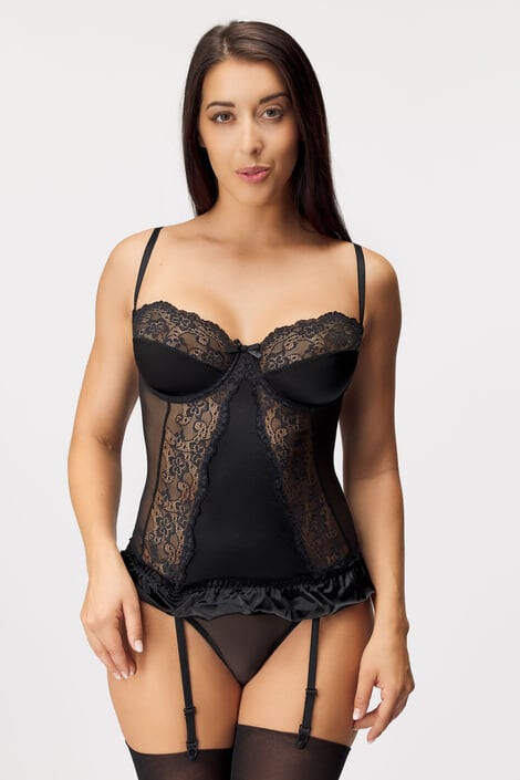 Casmir Корсет от дантела Blanchet Black - Pepit.bg