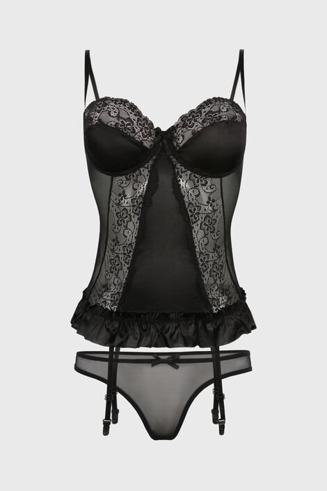 Casmir Корсет от дантела Blanchet Black - Pepit.bg