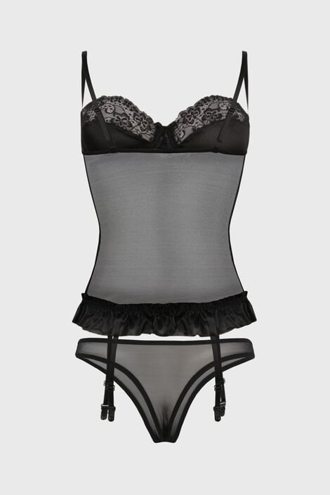 Casmir Корсет от дантела Blanchet Black - Pepit.bg