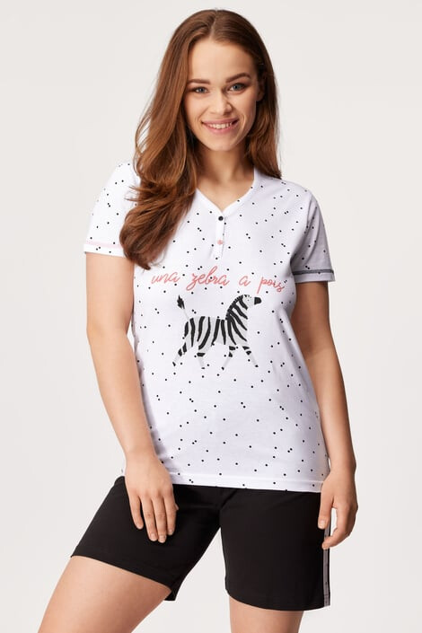 COTONELLA Дамски пижамен комплект Zebra - Pepit.bg
