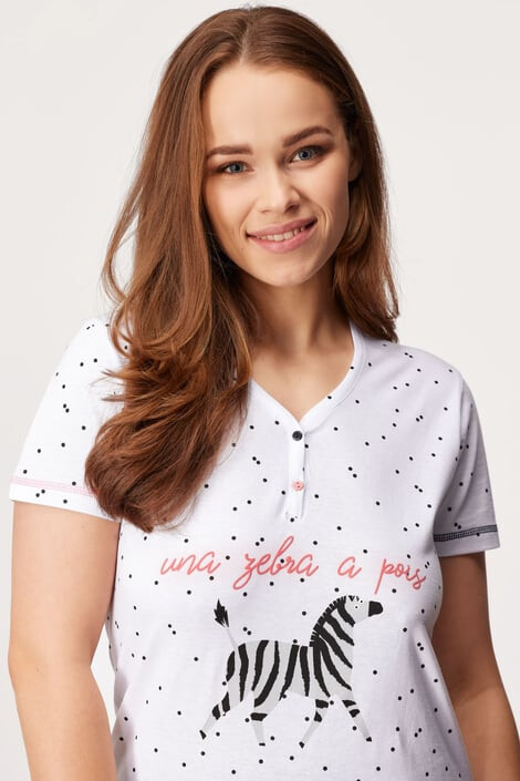 COTONELLA Дамски пижамен комплект Zebra - Pepit.bg
