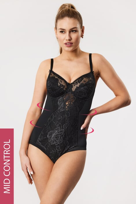 COTONELLA Стягащо боди Shaper с дантела - Pepit.bg