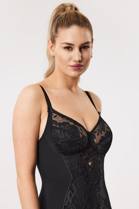 COTONELLA Стягащо боди Shaper с дантела - Pepit.bg