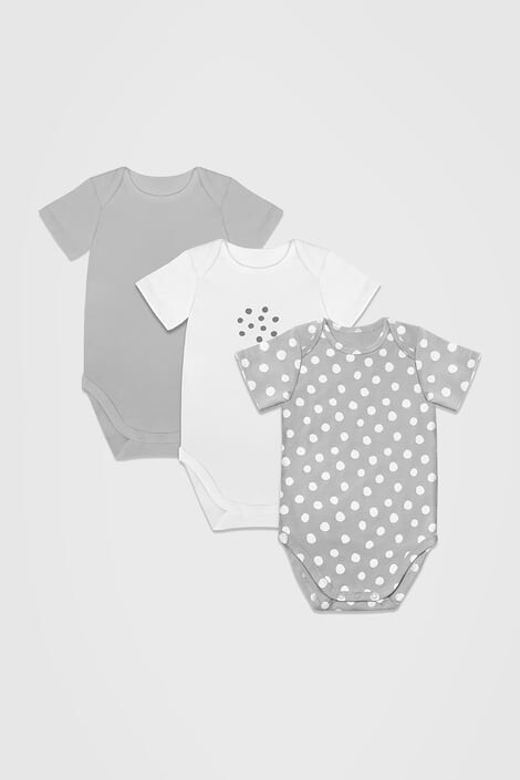 DIM 3 PACK бебешки бодита Pois II - Pepit.bg