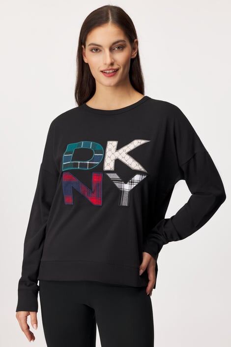 DKNY Дамска блуза за спане Check In - Pepit.bg