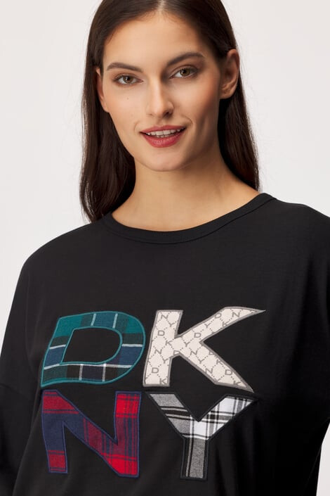DKNY Дамска блуза за спане Check In - Pepit.bg