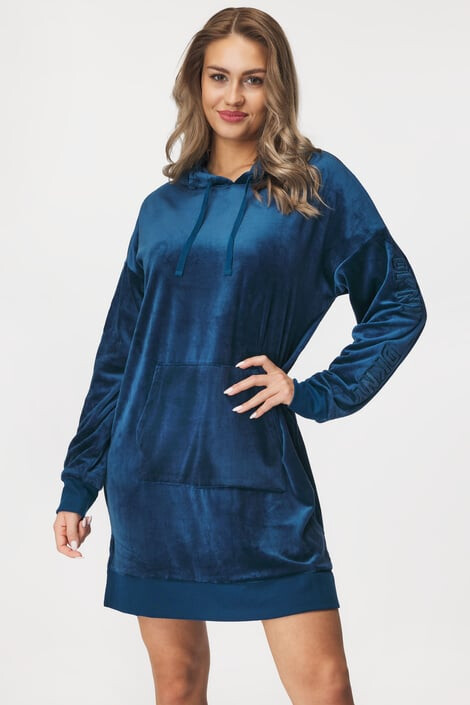 DKNY Рокля тип спортно горнище Velour Luxe - Pepit.bg