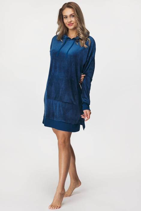 DKNY Рокля тип спортно горнище Velour Luxe - Pepit.bg