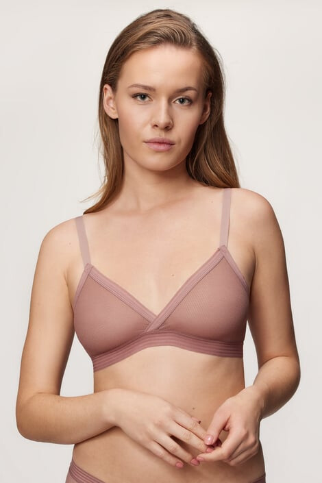 DKNY Сутиен Sheer Bralette Rosewood - Pepit.bg