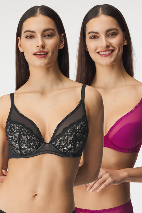 Dorina 2PACK сутиени Clarise Plunge подплатени - Pepit.bg