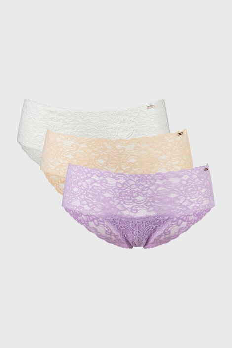 Dorina 3PACK Класически бикини Lana Floral дантелени - Pepit.bg