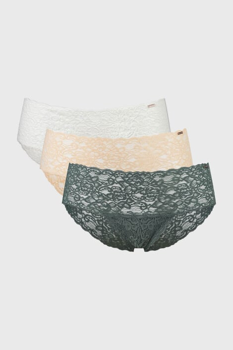 Dorina 3PACK Класически бикини Lana Floral дантелени - Pepit.bg