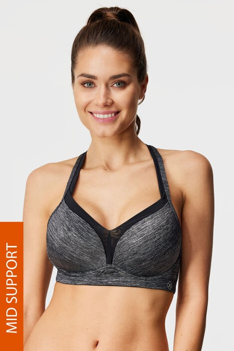 Dorina Спортен сутиен Outrun Grey Push-Up - Pepit.bg