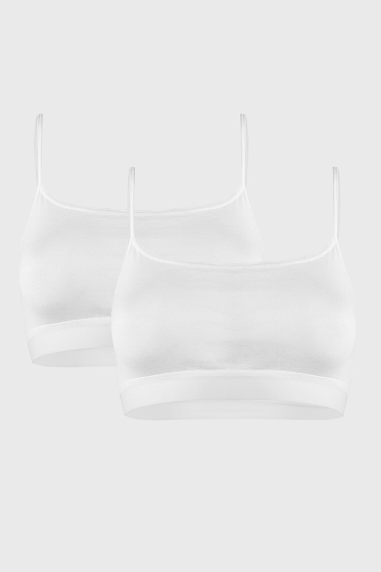 GarNA MAMA sp. Z o.o. 2 PACK бели basic топове за момичета - Pepit.bg