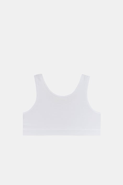 GARNA MAMA sp. z o.o. 2 PACK бели basic топове за момичета Crop - Pepit.bg