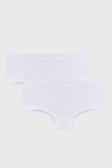 GARNA MAMA sp. z o.o. 2 PACK бели бикини за момичета Basic Shorts bílá - Pepit.bg