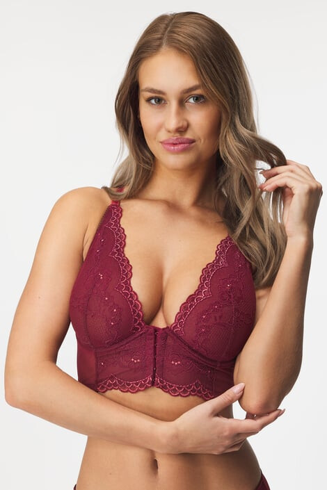 Gossard Сутиен Superboost Lace Cranberry неподплатен - Pepit.bg