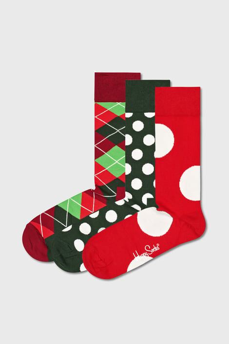 Happy Socks 3 PACK къси чорапи Holiday Classics - Pepit.bg