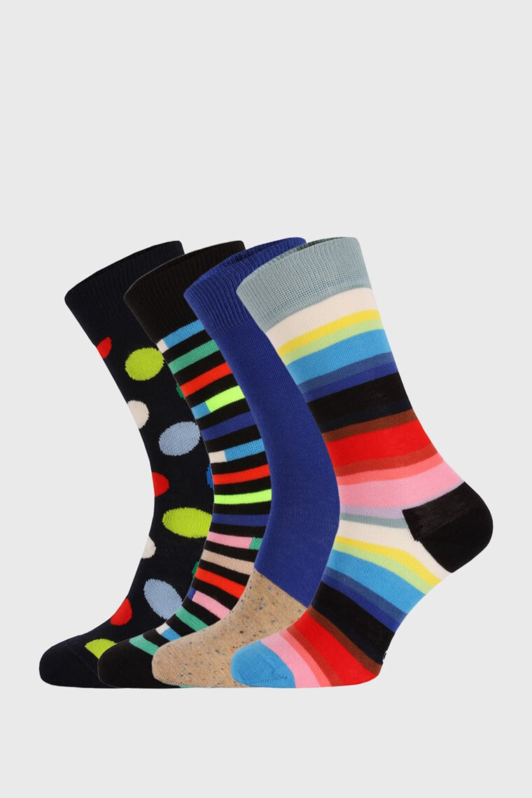 Happy Socks 4 PACK чорапи New Classic - Pepit.bg