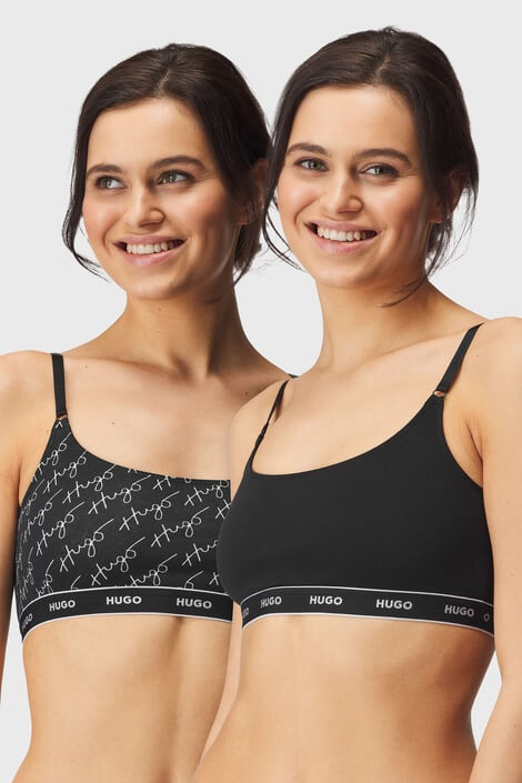 HUGO BOSS 2PACK сутиени HUGO Twin Black Bralette - Pepit.bg