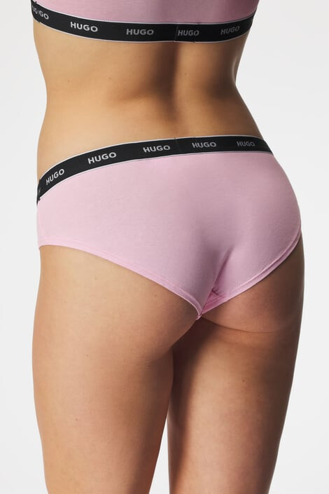 HUGO BOSS 3PACK класически бикини HUGO Triplet Pink - Pepit.bg