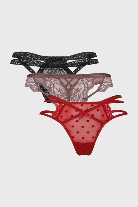 Hunkemöller 3 PACK прашки Lisa - Pepit.bg