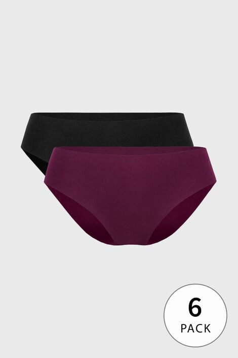 Hunkemöller 6PACK бразилски бикини Beet памучни - Pepit.bg