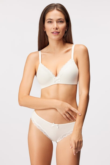 Hunkemöller Бразилски бикини Lola White - Pepit.bg