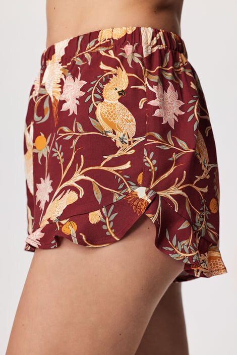 Hunkemöller Дамски пижамени шорти Twill Parrot - Pepit.bg