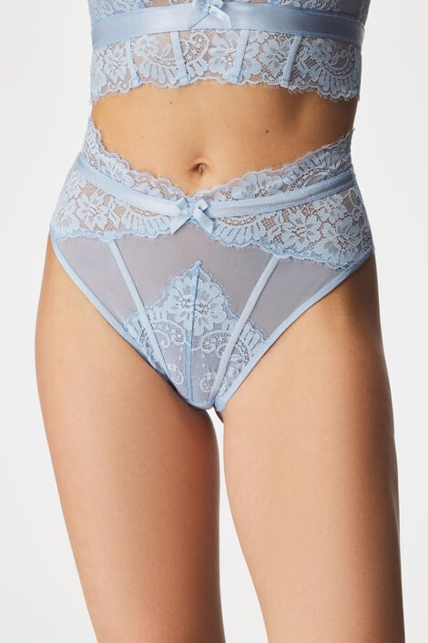 Hunkemöller Прашки Catrin Blue с висока талия - Pepit.bg