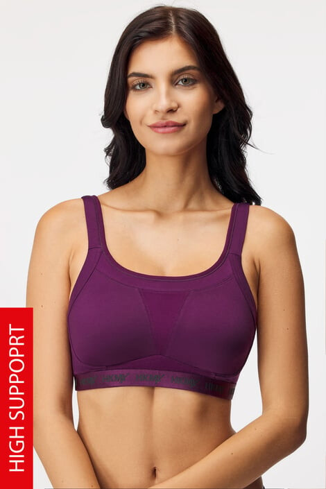 Hunkemöller Спортен сутиен Elite Pickled Beet - Pepit.bg