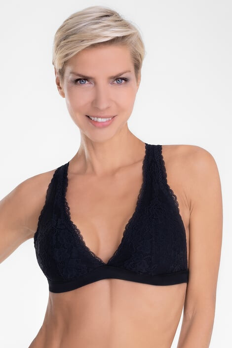 Hunkemöller Сутиен Alexis Black Bralette - Pepit.bg