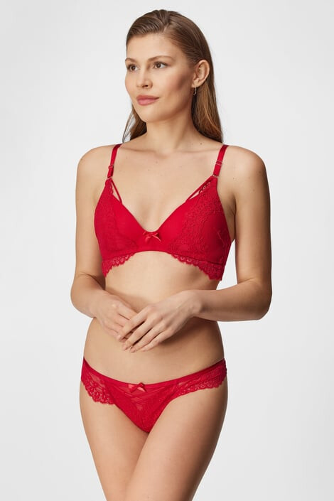 Hunkemöller Сутиен Claire Red подплатен без банели - Pepit.bg